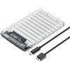 „Orico 2139U3-V1“ 2,5 colio HDD/SSD USB „Micro-B“ 5 Gb/s diskas – skaidrus