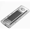 Orico TCM2-G20 M.2 NVME USB-C 3.2 20Gb/s Disk Drive – sidabro spalvos/skaidri