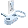 Orico AP3 20W GaN 5in1 maitinimo blokas 2x AC + 2x USB-A + 1x USB-C - Mėlyna