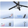 Asmenukių lazda Orico SPV100 mini trikojis su „Bluetooth“, 360 laipsnių sukimasis, 100 cm - juodas