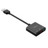 Ausinės Orico SKT3 USB-A išorinė garso plokštė - Juodas