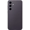 Dėklas „Samsung Galaxy S24+“ veganiškas odinis dangtelis tamsiai violetinis