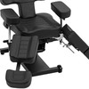 Physa Reguliuojama tatuiruočių kėdė su pedalu iki 300 kg - juoda