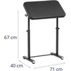 Physa Tatuiruotės porankis su reguliuojamu aukščiu, atlošiamas 71 x 40 x 67–109 cm