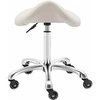 Physa Saddle kosmetinė taburetė ant ratų York, iki 150 kg, smėlio spalvos