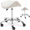 Physa Saddle kosmetinė taburetė ant ratų York, iki 150 kg, smėlio spalvos