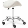 Physa Saddle kosmetinė taburetė ant ratų York, iki 150 kg, smėlio spalvos
