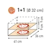 Prismafood Dviguba picos orkaitė Basic Vetro 2/40 2 picos 2400W - Hendi 226674