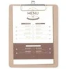 Meniu kortelių lenta su iškarpinės segtuku 185x245 mm - Hendi 664162