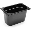 GN maitinimo konteineris 1/4 juodo polikarbonato 265x162x150mm 4L Hendi 862612
