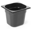 GN maitinimo konteineris 1/6 su juodo polikarbonato 176x162x200mm 3,4L Hendi 862704