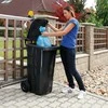 Konteinerių kibiras atliekoms ir šiukšlėms SERTIFIKATAI Europlast Austria - mėlynas 120L