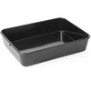 Melamino mėsos ir maisto padėklo talpykla 280x210x60mm juoda - Hendi 568804