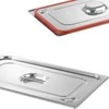 GN Profi Line konteinerio dangtelis su silikoniniu sandarikliu GN1/2 265x325mm nerūdijantis plienas - Hendi 802625