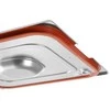 GN Profi Line su konteinerio dangtelis su silikoniniu sandarikliu ir išpjova GN1/2 rankenoms 265x325mm plienas - Hendi 804322