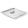 Dangtis GN Profi Line konteineriui su išpjova GN1/4 rankenoms 265x162mm nerūdijantis plienas - Hendi 804247