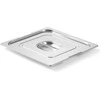 Dangtis GN Profi Line konteineriui su išpjova GN2/3 rankenoms 354x325mm nerūdijantis plienas - Hendi 804216
