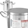 Puodas aukštas Kitchen Line su dangteliu 2,8 l śr. 160 x 140 h - Hendi 837108