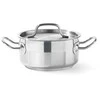 Puodas niski Profi Line su dangteliu 4,8 l śr. 240 x 105 h - Hendi 830406