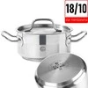 Puodas niski Profi Line su dangteliu 4,8 l śr. 240 x 105 h - Hendi 830406