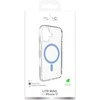 Puro Lite Mag TPU+PC dėklas suderinamas su MagSafe skirtas Apple iPhone 17 – skaidrus su mėlynos spalvos žiedu