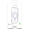 Puro Lite Mag TPU+PC dėklas, suderinamas su „MagSafe“, skirtas „iPhone 17“ – skaidrus su rausvu žiedu