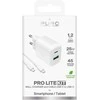 Puro PROLITE 25W USB-A / USB-C wall charger + USB-C – USB-C cable 1.2m – baltos spalvos