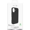 Puro Pure Icon Mag Pro Liquid Silicone dėklas skirtas Apple iPhone 17, MagSafe Compatible, with Camera Protection and Aluminum Mygtukai – juodos spalvos