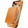 Puro Icon Mag Pro Liquid Silikoninis dėklas for iPhone 17 Pro, MagSafe Compatible, with Camera Protection and Aluminum Mygtukai - Oranžinis