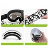 Qunature Gogle narciarskie vaikams Panda UV400 - juoda-balta