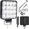 Lampa Halogeninis LED darbo žibintas, 48 ​​W, prožektorius, vandeniui atsparus, 16 diodų