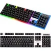 Klawiatura Klaviatūra Žaidimų klaviatūra su LED apšvietimu žaidėjams su membraniniu USB numlock