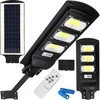 Lampa LED gatvės šviestuvas su saulės energija varomas žibintas 240 W + nuotolinio valdymo pultas (tvirtinimo laikiklis M004B + baterijos) komplektas E307