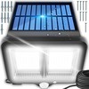 Lampa Saulės energija varomas LED sodo šviestuvas, judesio jutiklis, prieblanda, 98 diodai, saulė