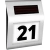 Podświetlany Šviečiantis namo numeris su saulės energija varomas LED lempos metalinis numerio ženklas
