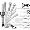 Retoo Virtuvės peilių rinkinys ChefPrecision, 5 nerūdijančio plieno ašmenys