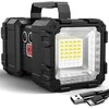 Latarka, Žibintuvėlis, LED taktinis žibintuvėlis, galingas įkraunamas, USB prožektorius, 1000 lm 40 W