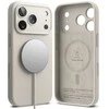 „Ringke“ silikoninis magnetinis „MagSafe“ dėklas, skirtas „iPhone 17 Pro“ – rusvai geltonas
