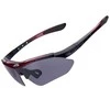 Rockbros 10141 photochromic UV400 dviratininko akiniai – raudonos spalvos