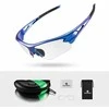Rockbros 10069 photochromic UV400 dviratininko akiniai – mėlynos spalvos