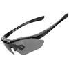 Rockbros 10143 photochromic UV400 dviratininko akiniai – juodos spalvos