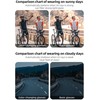 Rockbros Photochromic dviratininko akiniai su UV apsauga ir Corrective Insert – žalios spalvos