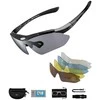Rockbros 10003 polarized cycling glasses - juodos spalvos