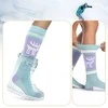 Rockbros Qunature 037201 ski socks size 37-42 (S/M) - violetinė-žalias