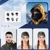 Qunature 11230014002 ski scarf, sports bandana, universal size - juodas