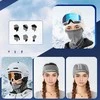 Qunature 11230014001 ski scarf, sports bandana, universal size - pilka