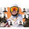 Qunature 13230023010 slidinėjimo balaklava dviračių motociklų balaklava dydis M - juoda
