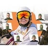 Qunature 13230023014 ski balaclava bike motorcycle balaklava dydis M - žalias