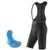 Rockbros RK2002XL bib shorts with XL pad – juodos spalvos