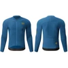 Rockbros YDWT020 Diamond cycling jersey spring/autumn/winter dydis M - mėlynas